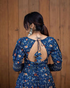 Stylish Fancy Trendy Printed Georgette Gown For Women For Party Wedding Festival Functions