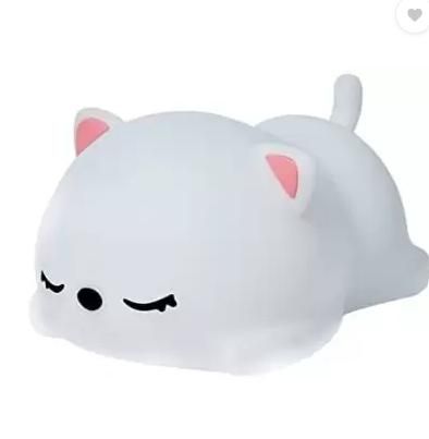 Silicon Snoring Cat Night Light