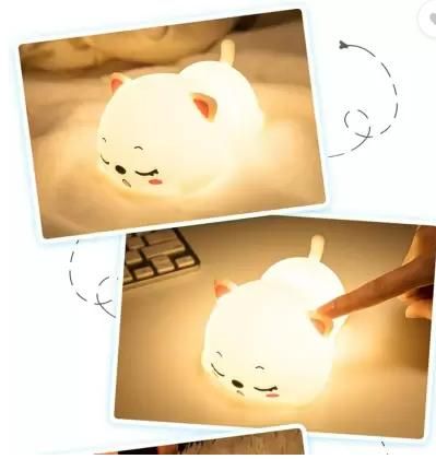 Silicon Snoring Cat Night Light